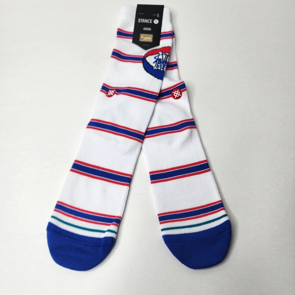 New York Nets Stance NBA HWC Hardwood Classics Socks Large Men's 9-13 Brooklyn